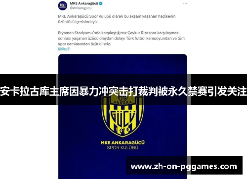 安卡拉古库主席因暴力冲突击打裁判被永久禁赛引发关注